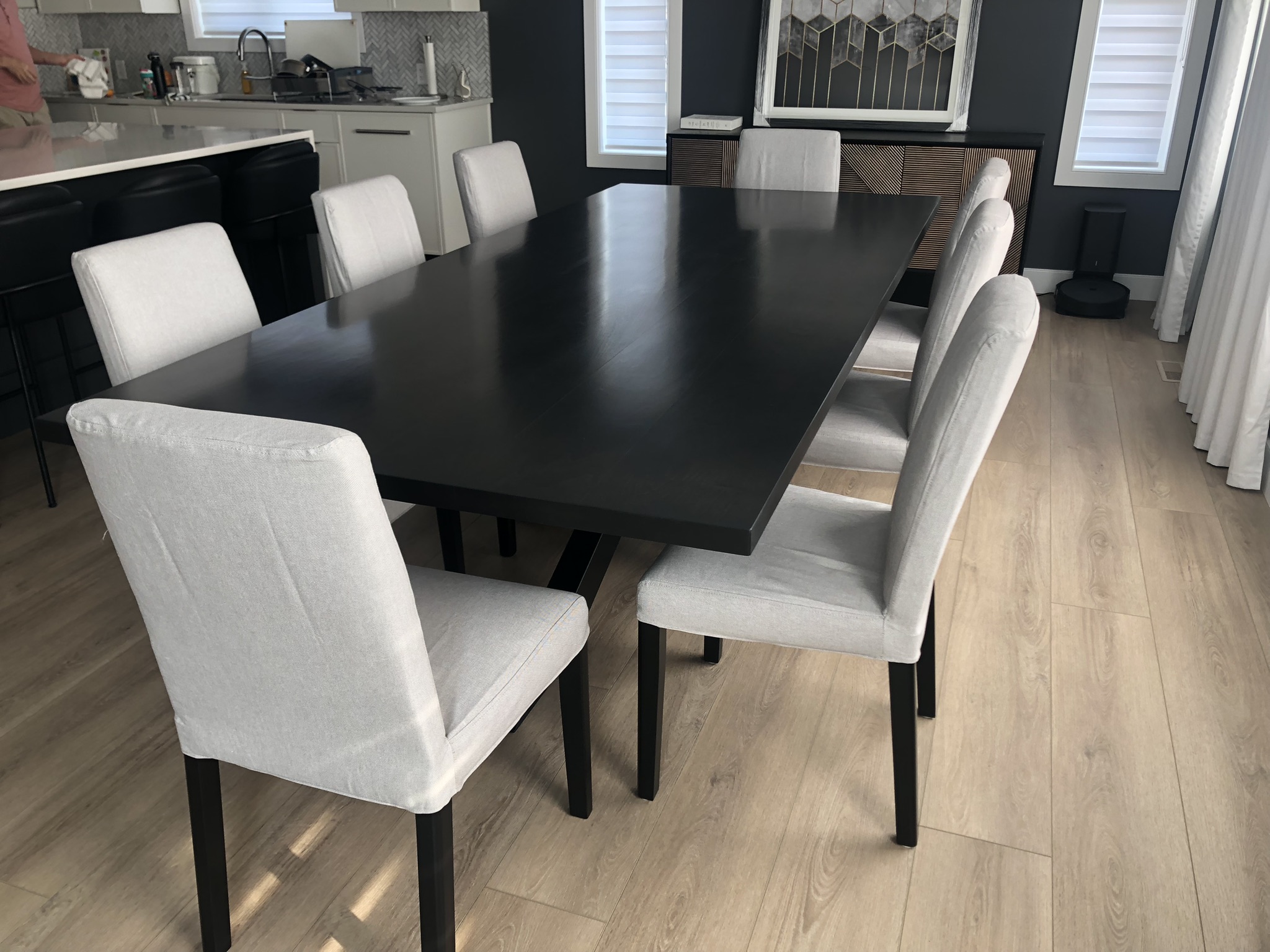 The Sleek Black Dining Table - Taitlin Studio