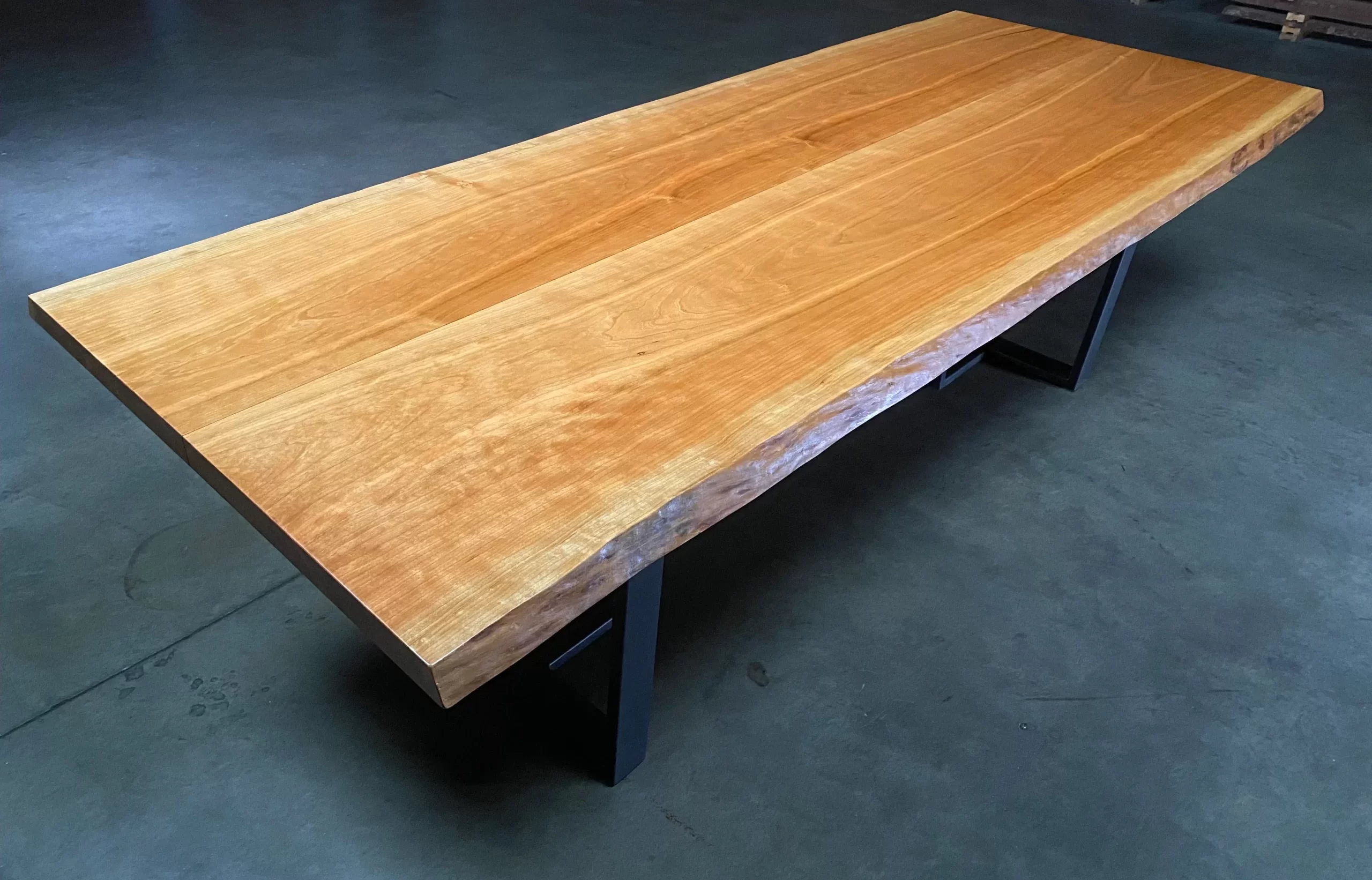 Custom Solid wood Cherry Live Edge Table