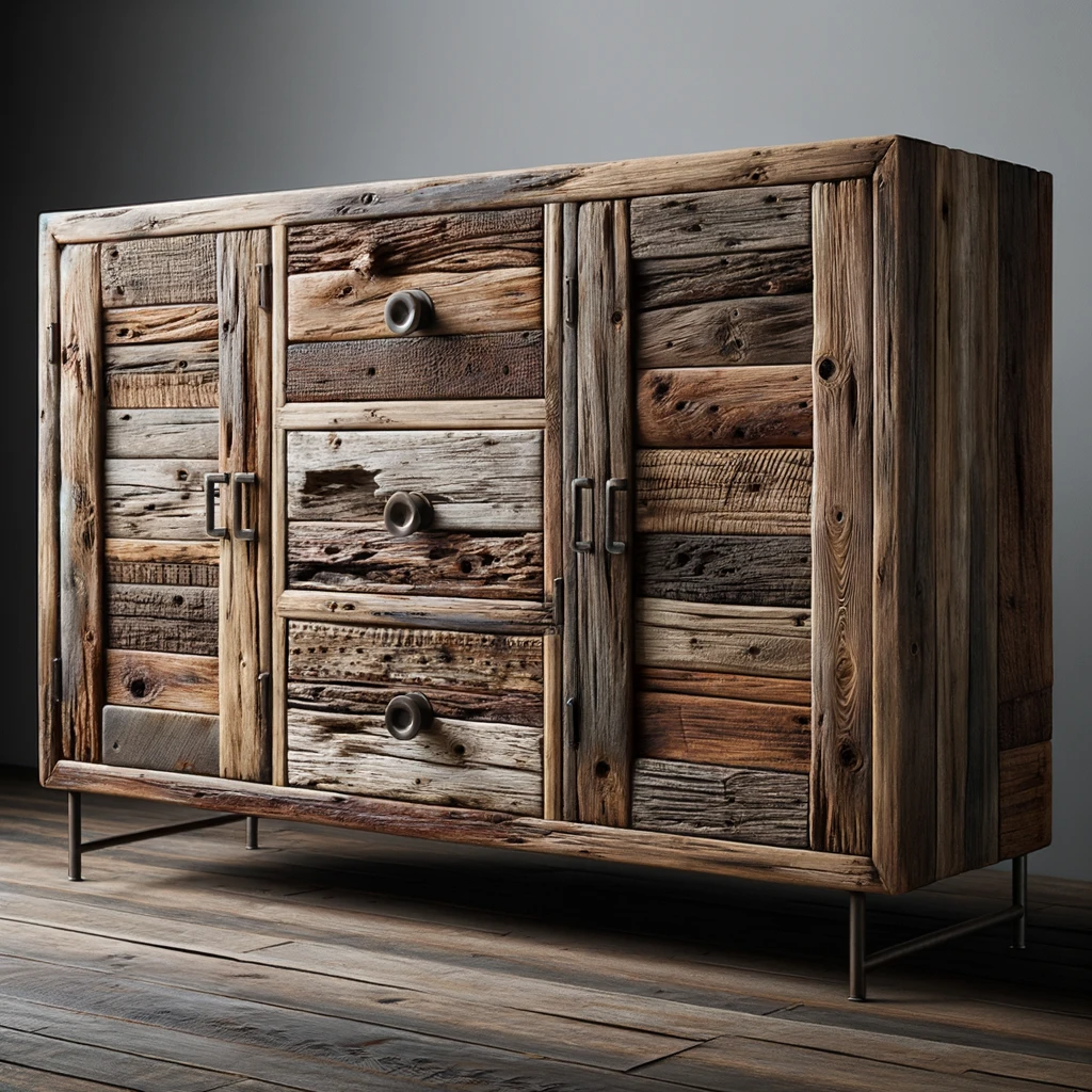 Rustic deals wood credenza