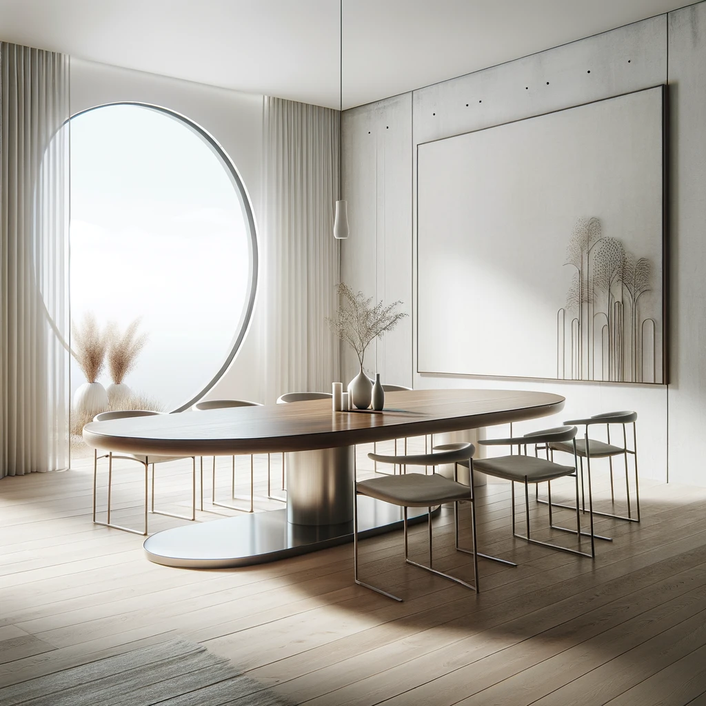 Oval Dining Table - Minimalist