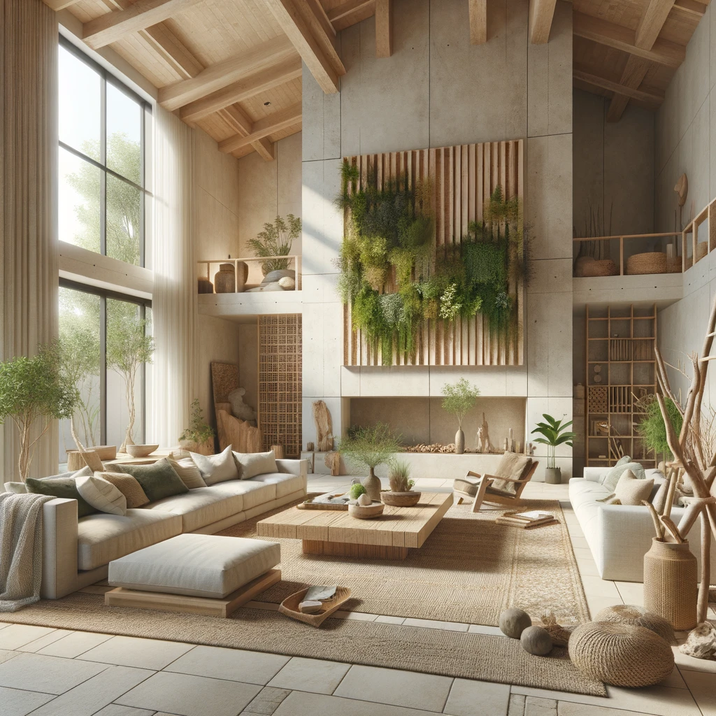 living room - natural elements interior design