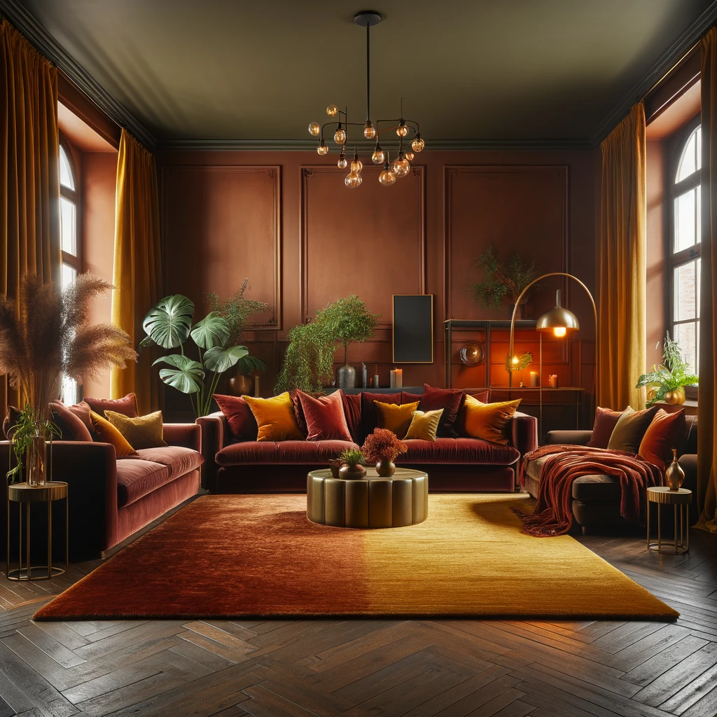 living room - rich warm colours