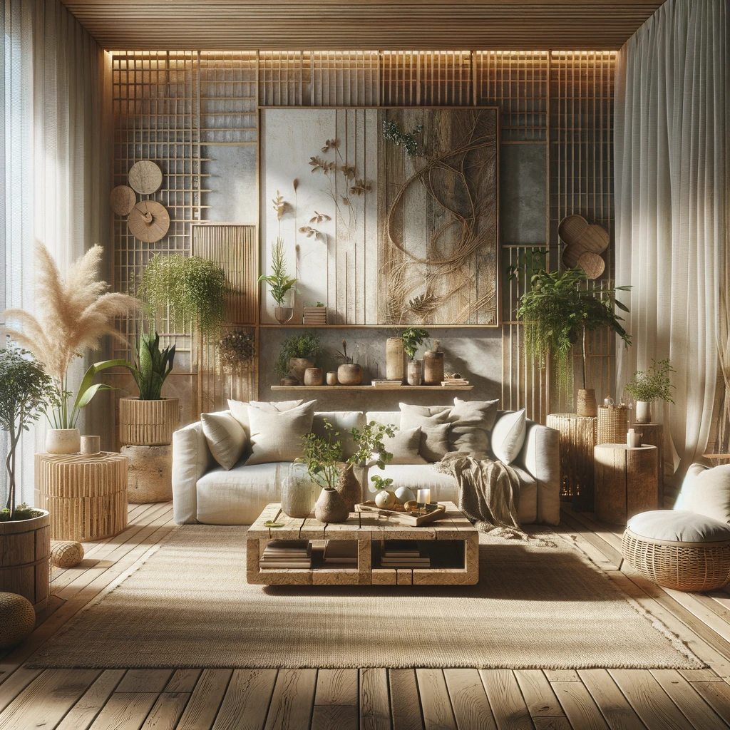 living room - sustainable chic interior design