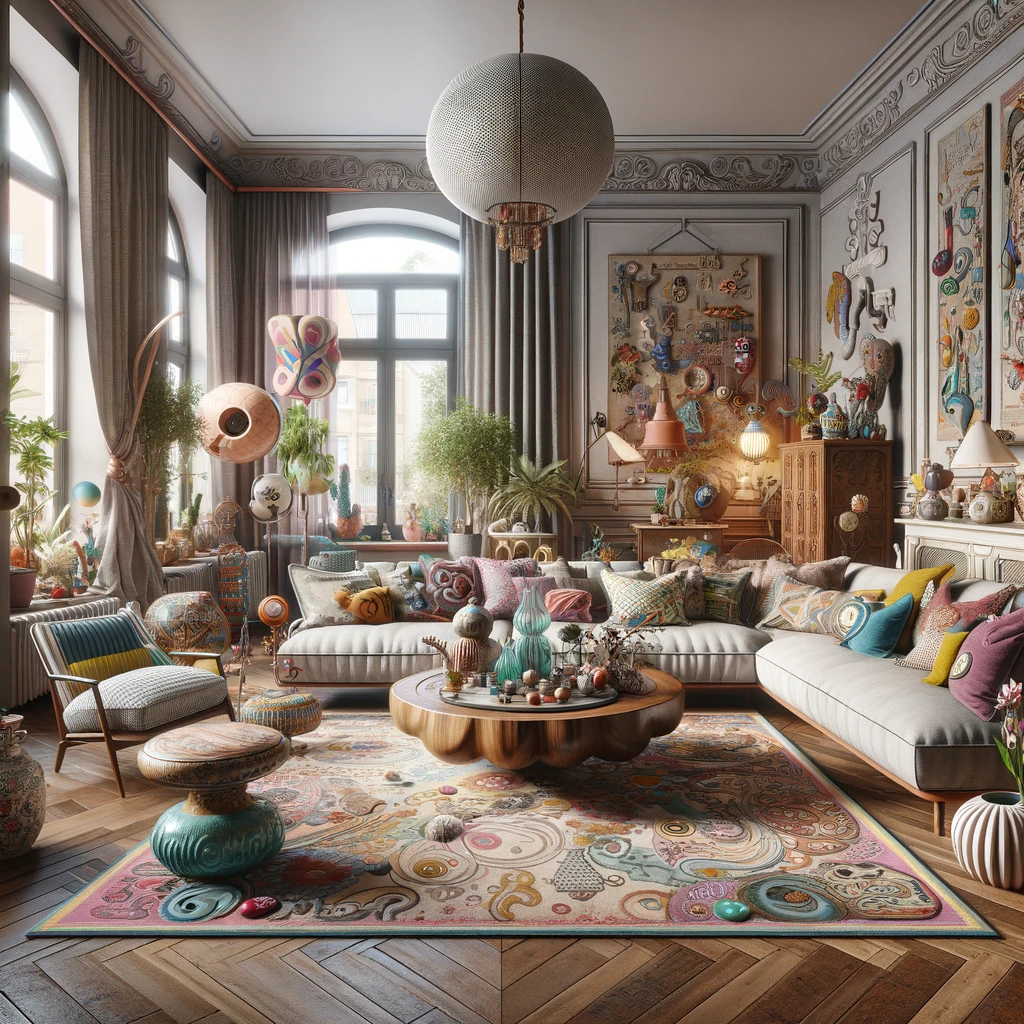 living room - whimsical fusion