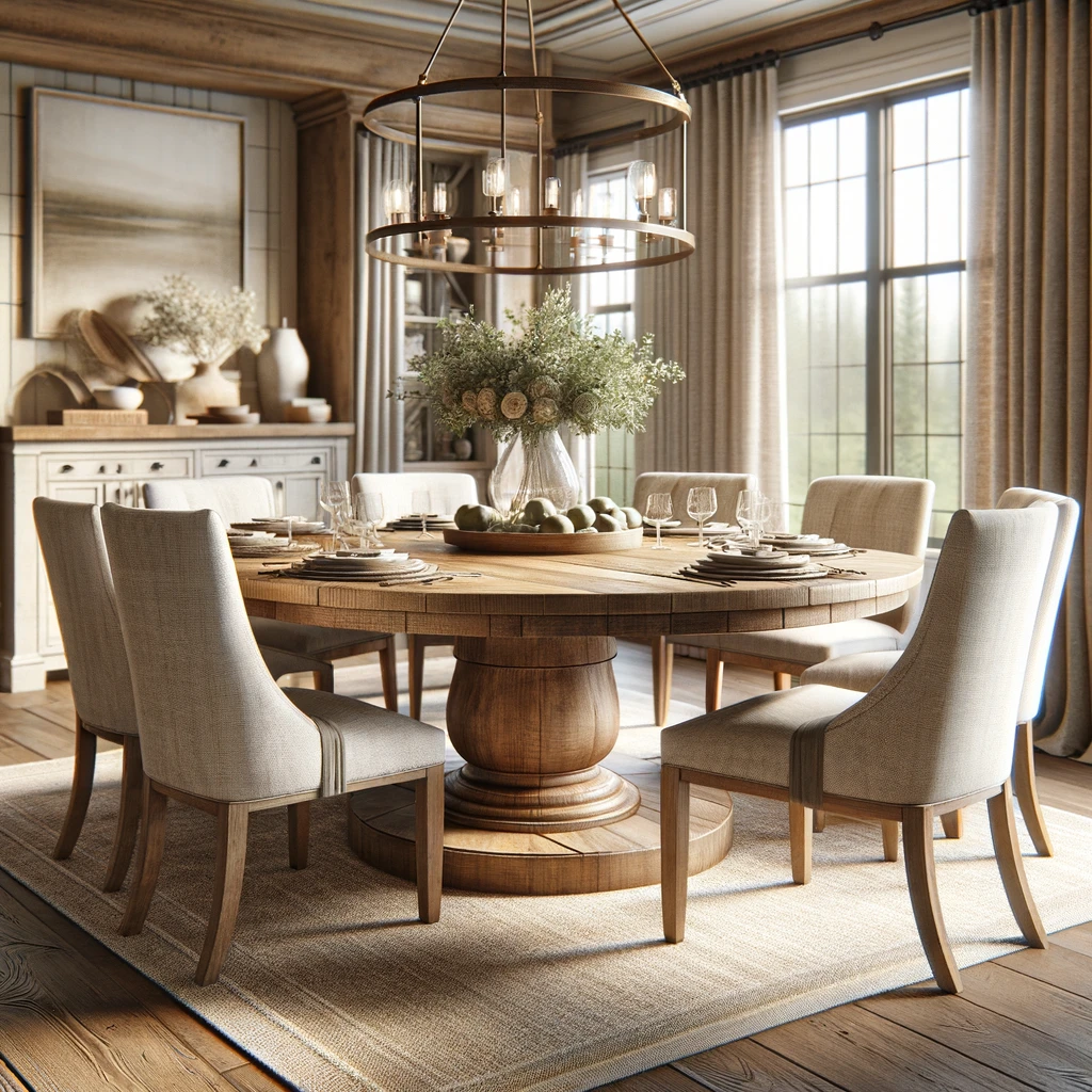 Farmhouse Dining Table - Round