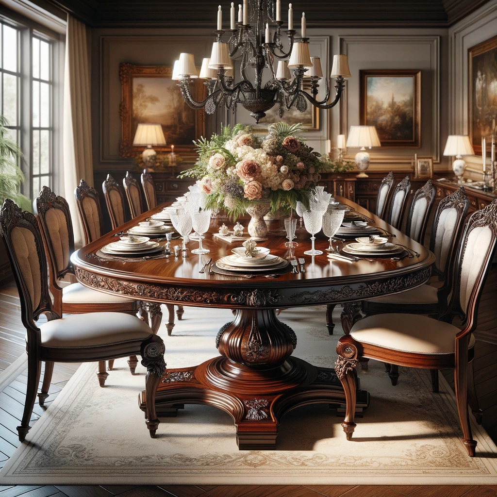 Traditional Dining Table - Oval