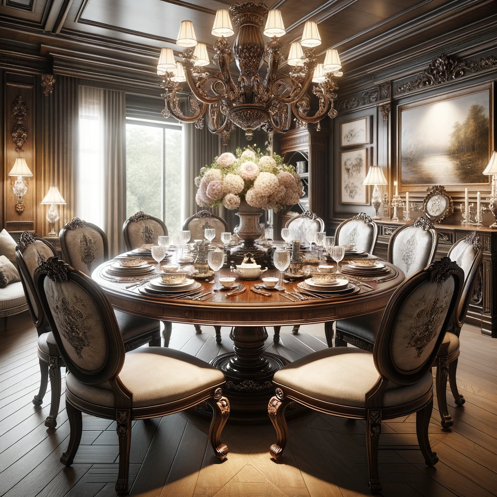 Traditional Dining Table - Round