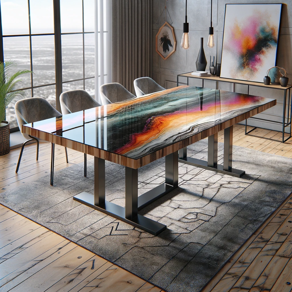 epoxy resin table - 3