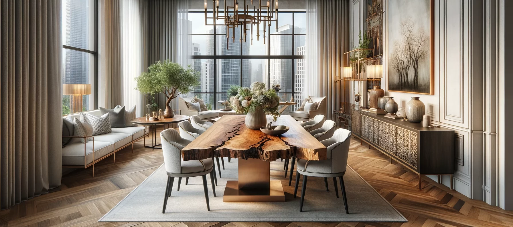 live edge dining table - 9