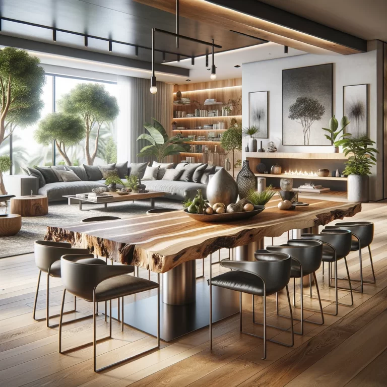 Living Edge Table - Modern Table Edmonton
