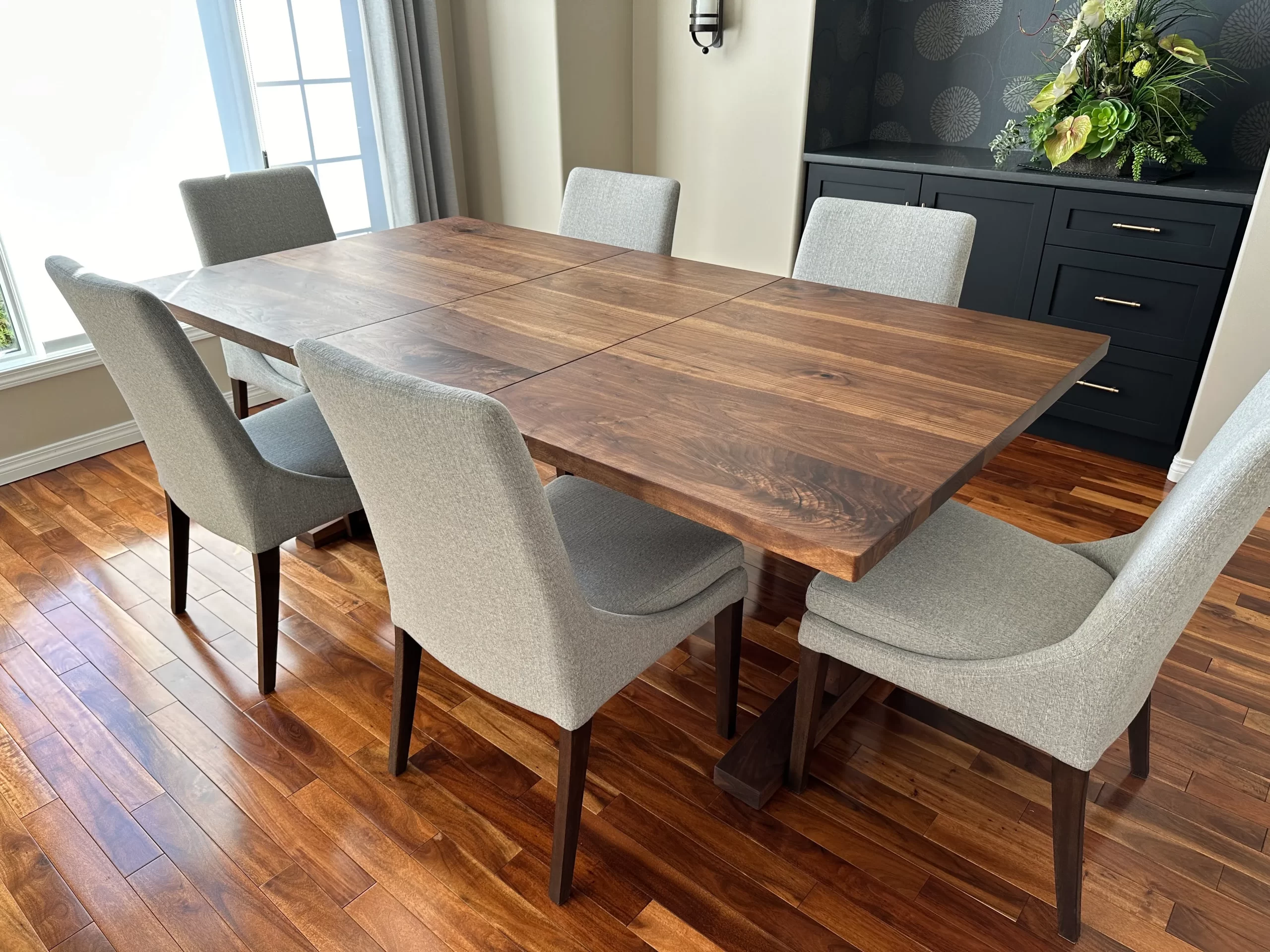 Walnut Expandable Dining Table - Edmonton