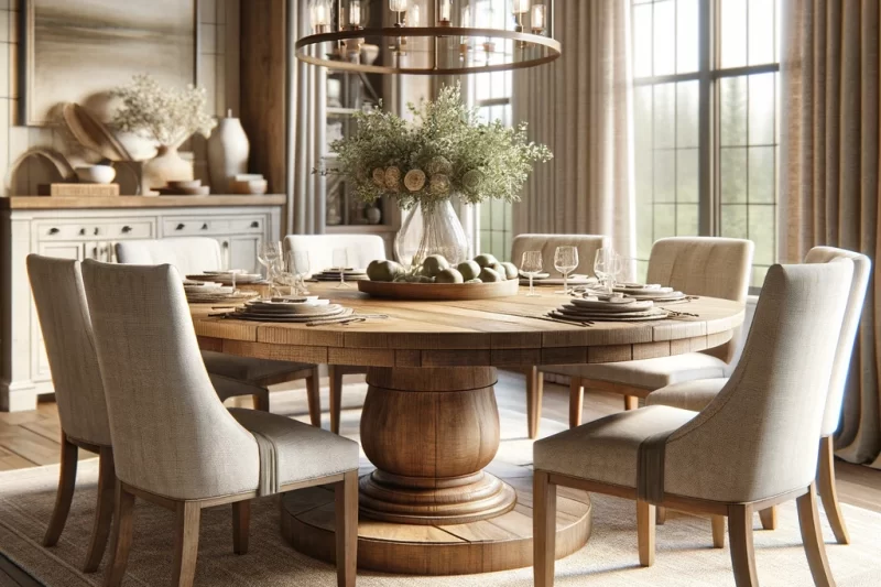 Farmhouse Dining Table - Round