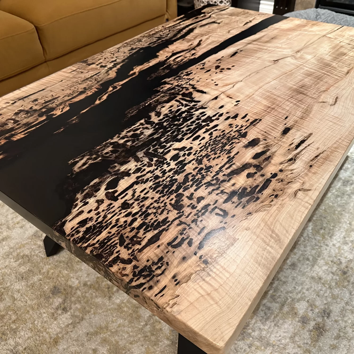 Maple Epoxy Table - Custom Coffee Table Edmonton WEBP