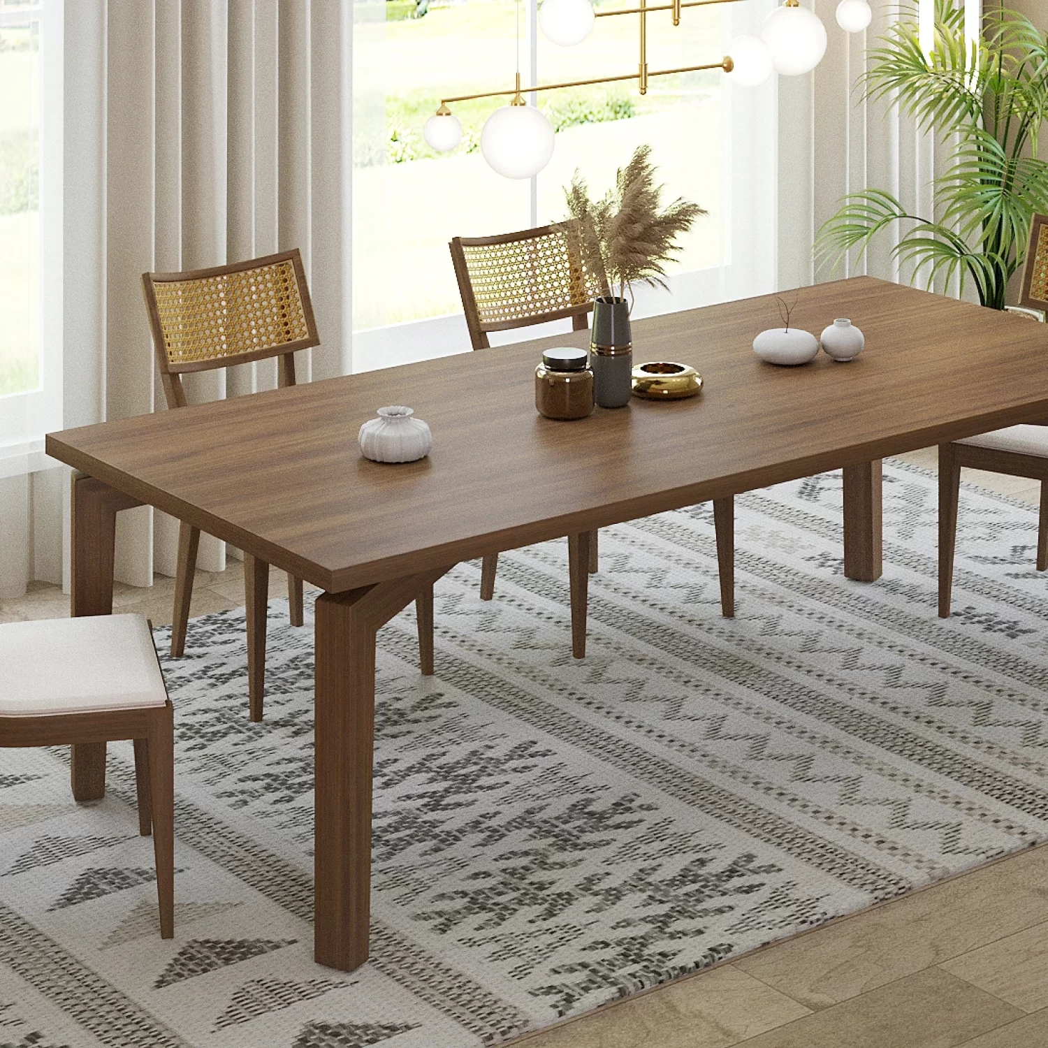 Tarsus Dining Table - walnut view 4-1