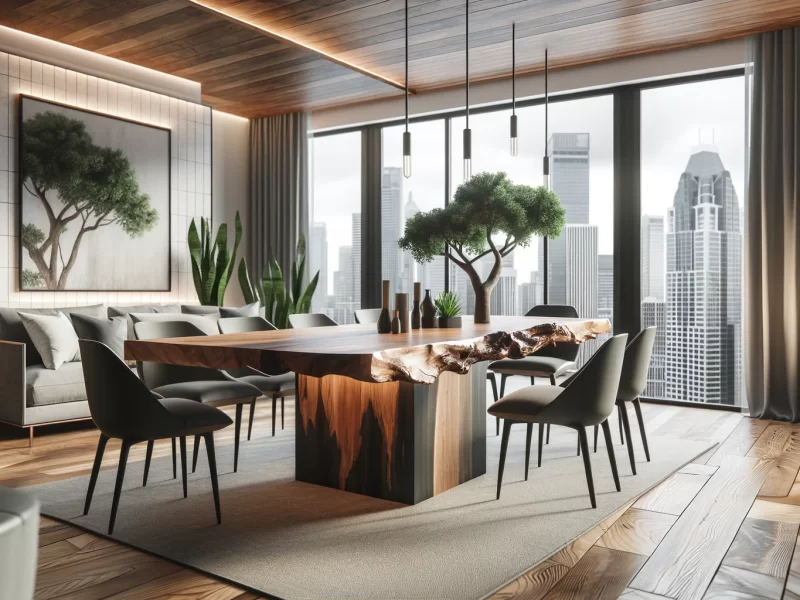 live edge dining table - 2