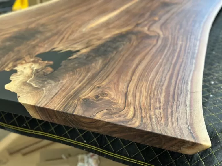 Live Edge Walnut Wood Table - 3