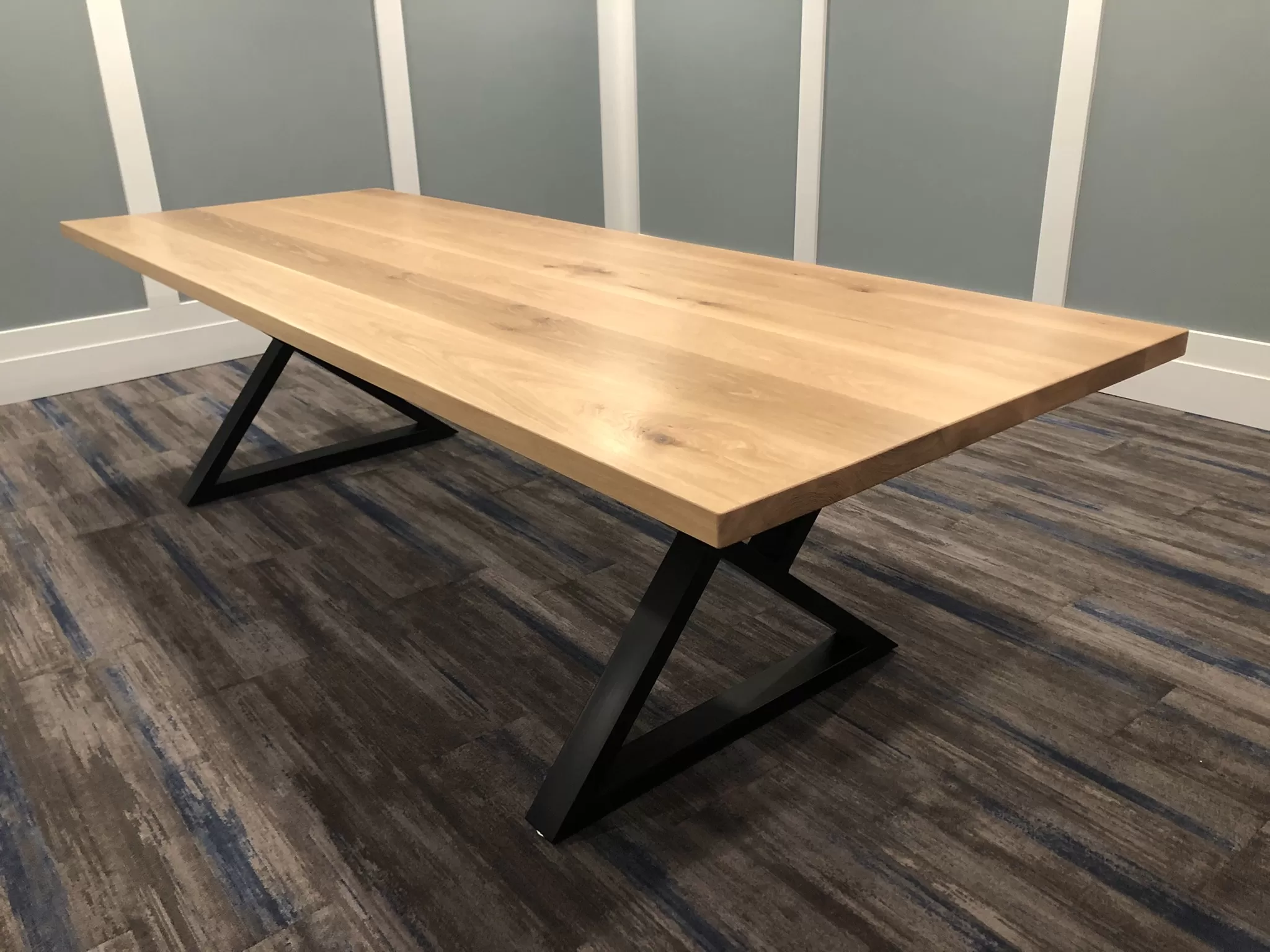 Modern White Oak Table - Edmonton