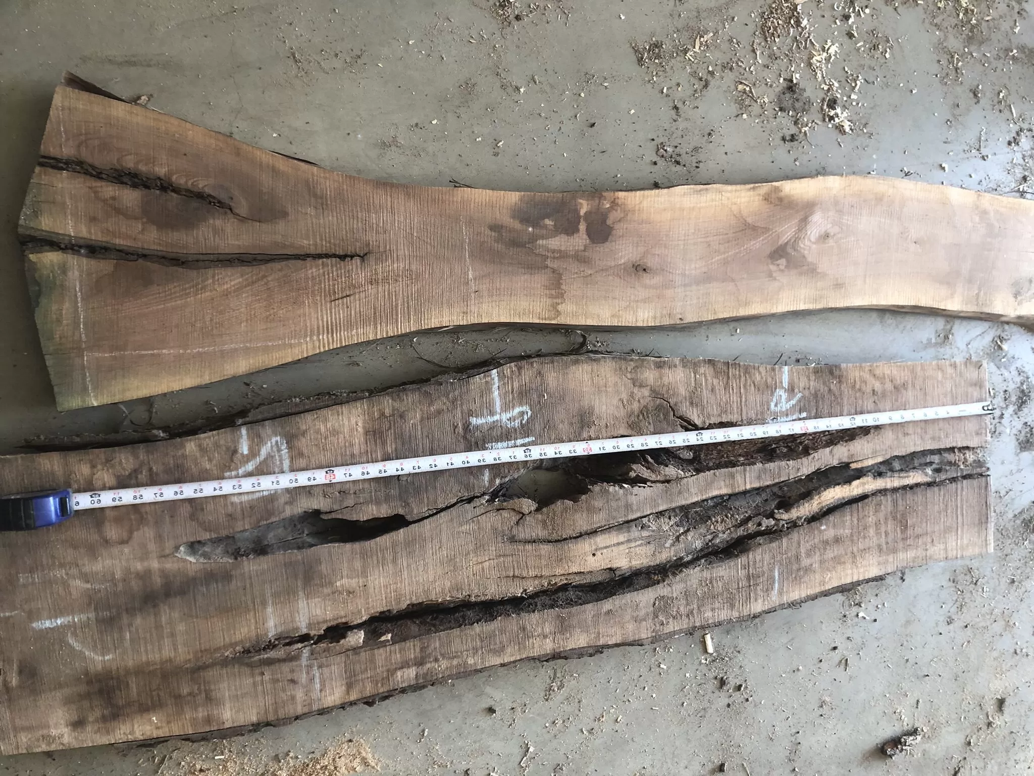 Walnut Wood Slab, Raw