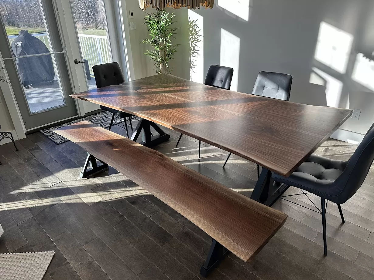 Live Edge Walnut Table - Dining Table - Edmonton