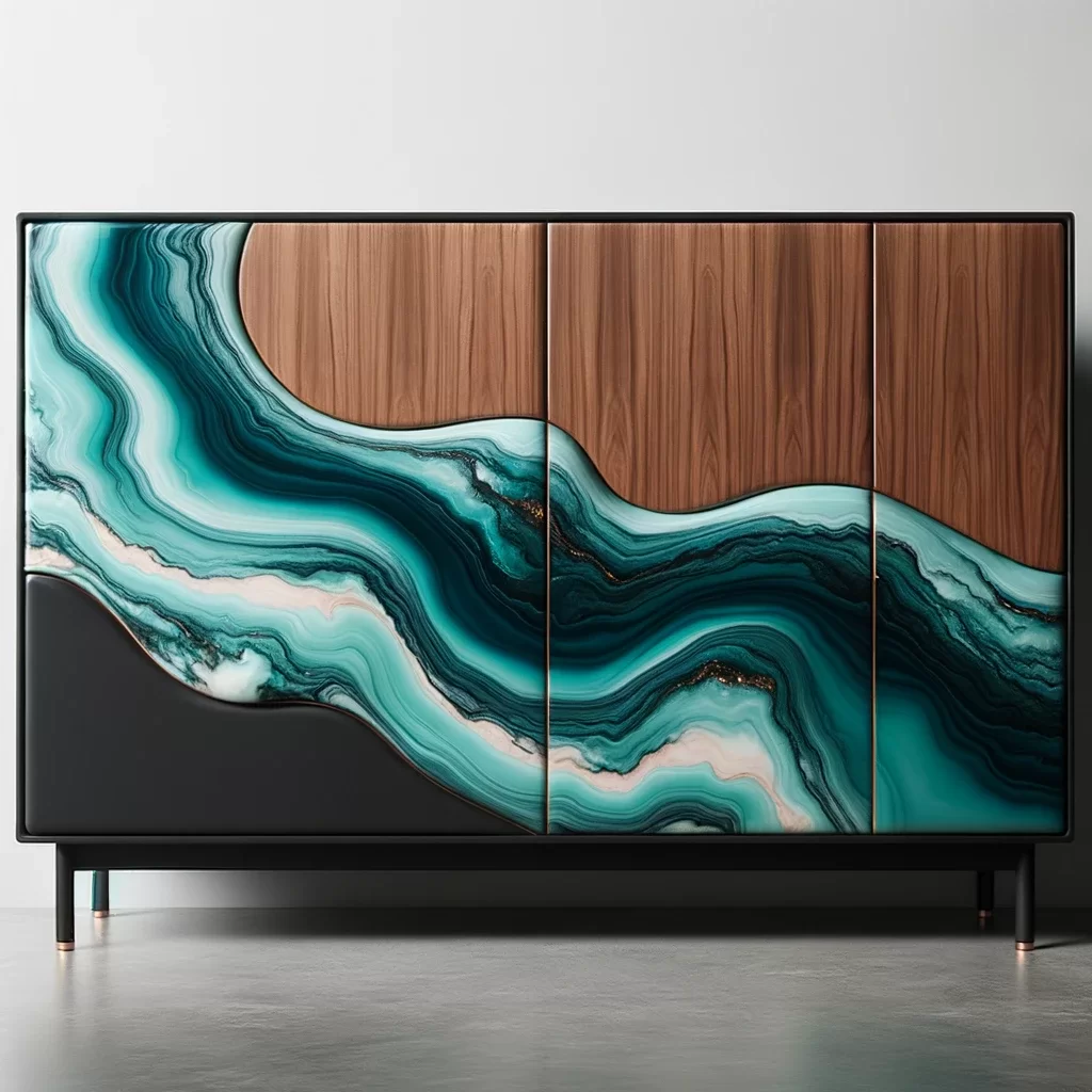 Epoxy River Credenza