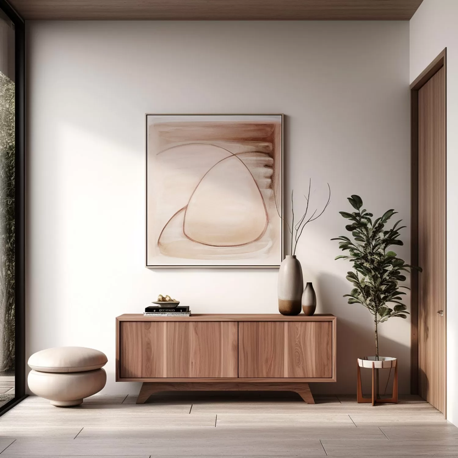 walnut sideboard